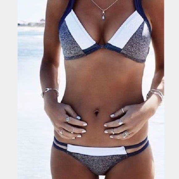 Other - Women’s Blue Bikini Halter push-up swimsuit
